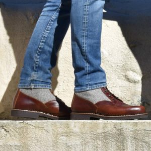 Chaussure cuir et feutre | Le Soulor 1925