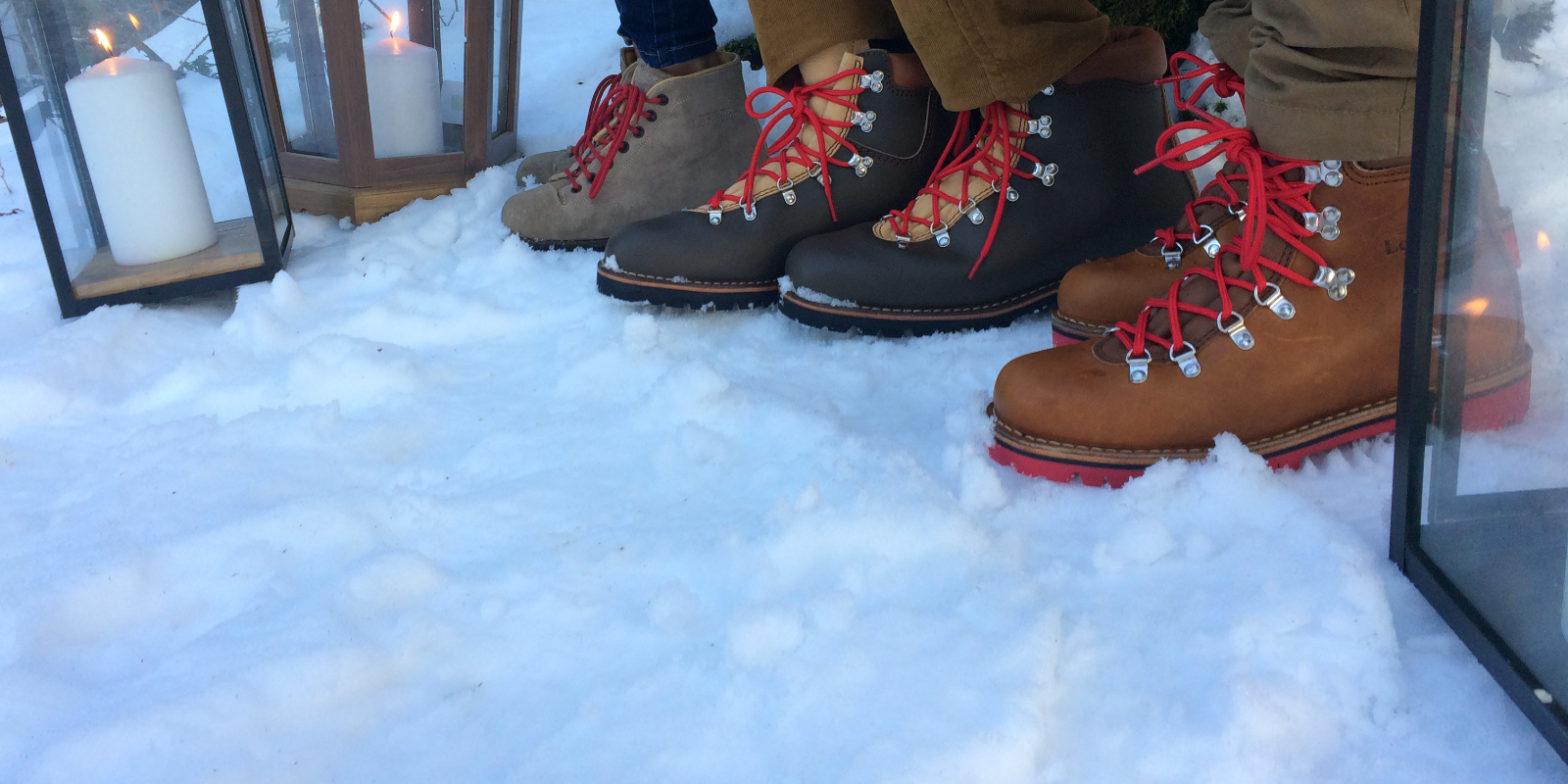 Chaussures le Soulor dans la neige