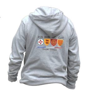 Sweat à capuche gris chiné | Le Soulor 1925